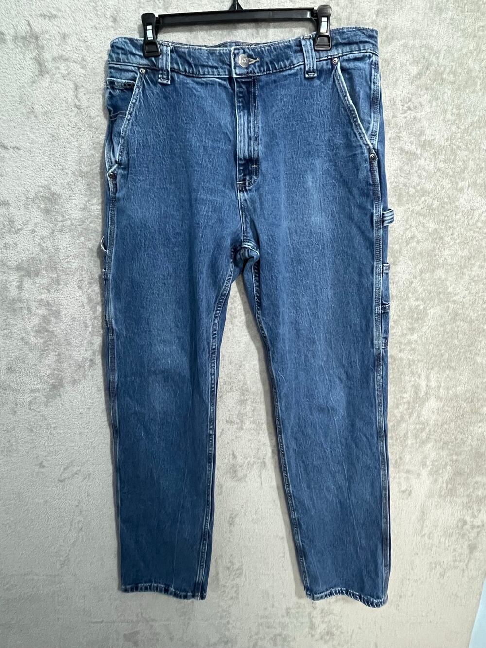 VTG Lee Carpenter Jeans size 34x34 Baggy Workwear Flaw 90s Y2K